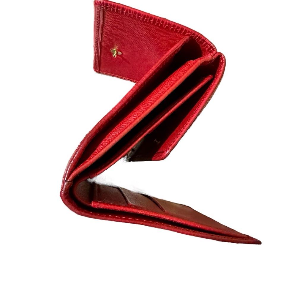 Louis Vuitton EPI Leather Double Snap Wallet in Red EUC - Picture 5 of 12